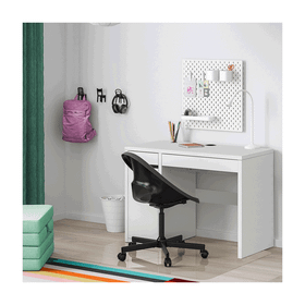 Dekorex Clm-107 Beyaz-Kapaklı 2 Çekmeceli Çalışma Masası