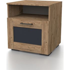 Dekorex KMD110-Ceviz Tek Çekmeceli Komodin