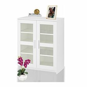 Dekorex Kns-104-C Beyaz 2 Camlı Kapaklı Konsol