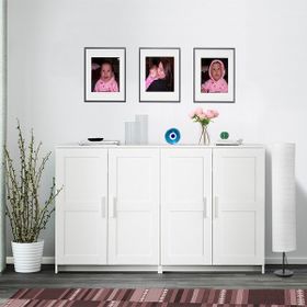 Dekorex Kns-204 Beyaz 4 Kapaklı Konsol
