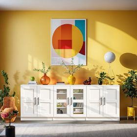 Dekorex Kns-304-K Beyaz 6 Kapaklı Konsol