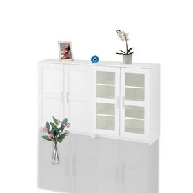 Dekorex Kns204 Beyaz Dört Kapaklı Konsol
