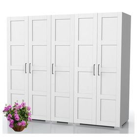 Dekorex Mnt-511 Beyaz 5 Kapaklı Gardırop