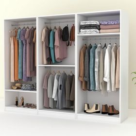 Dekorex Mnt-611 Beyaz 6 Kapaklı Gardırop