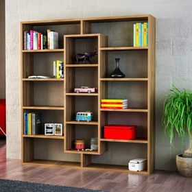 Dekorister Ample Ceviz Kitaplık