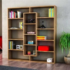 Dekorister Ample Ceviz Kitaplık
