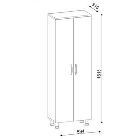 Dekorister Arizona 2 Kapaklı Çok Amaçlı Dolap