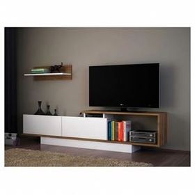 Dekorister Asos TV Ünitesi Beyaz-Ceviz