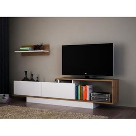 Dekorister Asos TV Ünitesi Beyaz-Ceviz