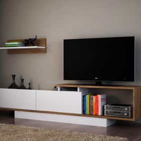 Dekorister Asos TV Ünitesi Beyaz-Ceviz