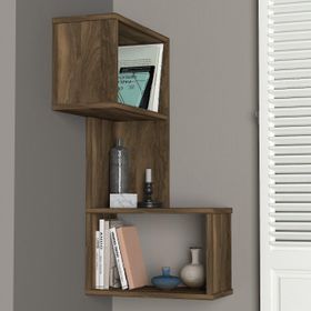 Dekorister Ceviz Folk Duvar Rafı