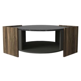 Dekorister Ceviz Mermer Exclusive Marbel Orta Sehpa