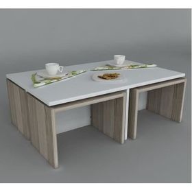 Dekorister Chest Beyaz / Cordoba Orta Sehpa