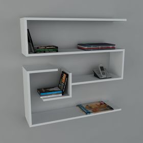 Dekorister Confier Beyaz Duvar Rafı