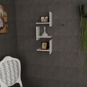 Dekorister Demand Beyaz Duvar Rafı