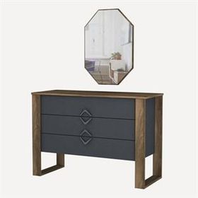 Dekorister Exclusive Bumerang Ceviz Şifonyer