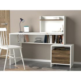 Dekorister Exclusive Ceviz Lost Çalışma Masası + Duvar Rafı