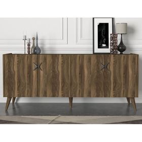 Dekorister Exclusive Wood Ceviz-Antrasit Konsol