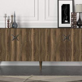 Dekorister Exclusive Wood Ceviz-Antrasit Konsol