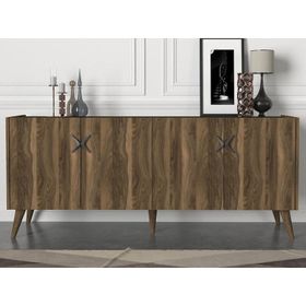 Dekorister Exclusive Wood Ceviz-Antrasit Konsol