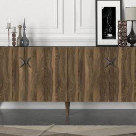 Dekorister Exclusive Wood Ceviz-Antrasit Konsol
