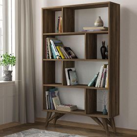 Dekorister Flamingo Ceviz Kitaplık