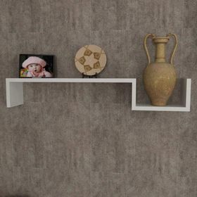 Dekorister Happy Beyaz Duvar Rafı