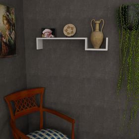 Dekorister Happy Beyaz Duvar Rafı