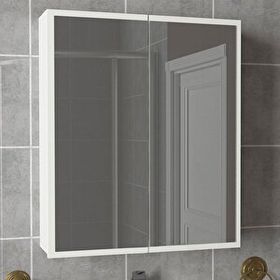 Dekorister Kayla Beyaz Banyo Üst Dolabı