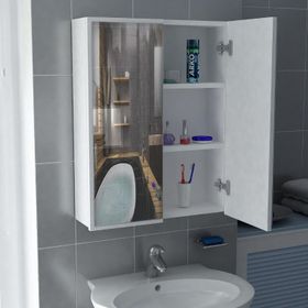 Dekorister Kayla Beyaz Banyo Üst Dolabı