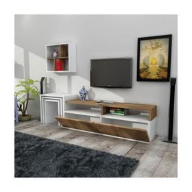 Dekorister Missy Beyaz Ceviz Tv Ünitesi