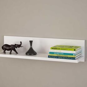 Dekorister Novella K5 Beyaz - Ceviz Duvar Rafı