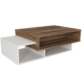Dekorister Tab Orta Sehpa Beyaz-Ceviz