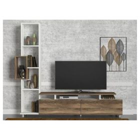 Dekorister Tulip TV Ünitesi Beyaz-Ceviz