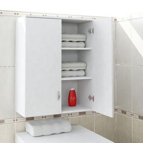 Dekorister Zoe Beyaz Banyo Üst Dolabı