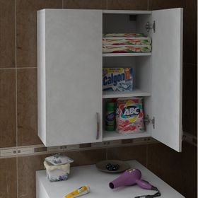 Dekorister Zoe Beyaz Banyo Üst Dolabı