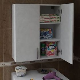 Dekorister Zoe Beyaz Banyo Üst Dolabı