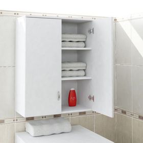 Dekorister Zoe Beyaz Banyo Üst Dolabı