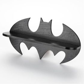 Dekorjinal Batman Ahşap Duvar Rafı