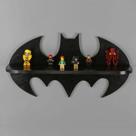 Dekorjinal Batman Ahşap Duvar Rafı