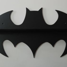 Dekorjinal Batman Ahşap Duvar Rafı