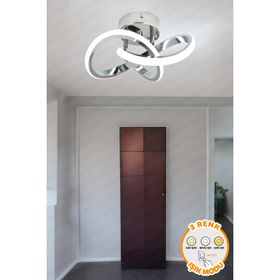 Dekorluna Sofia Modern Plafonyer Beyaz Led Avize