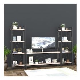 Dekormila Metal 2 Kitaplıklı Cordoba Tv Ünitesi