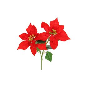 Dekorsende 30 cm Yapay Ponsetya Çiçeği