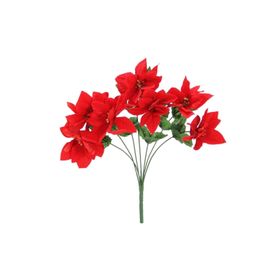 Dekorsende 35 cm Yapay Ponsetya Demeti
