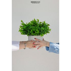 Dekorsende 37 cm Yapay Kuzu Kulağı Demeti