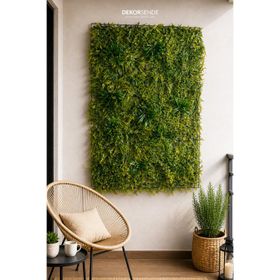 Dekorsende 40x60 cm Çim Plaka Panjur Yapay Bitki