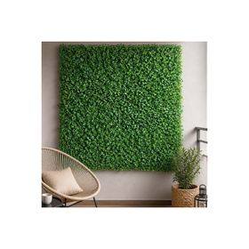 Dekorsende 40x60 cm Çim Plaka Şimşir Yapay Bitki