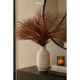 Dekorsende Kahverengi 50 cm Yapay Areca Palmiyesi Demet