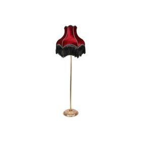 Dekovien LM0125 Vintage Siyah Kadife Kumaş Kaplama Lambader